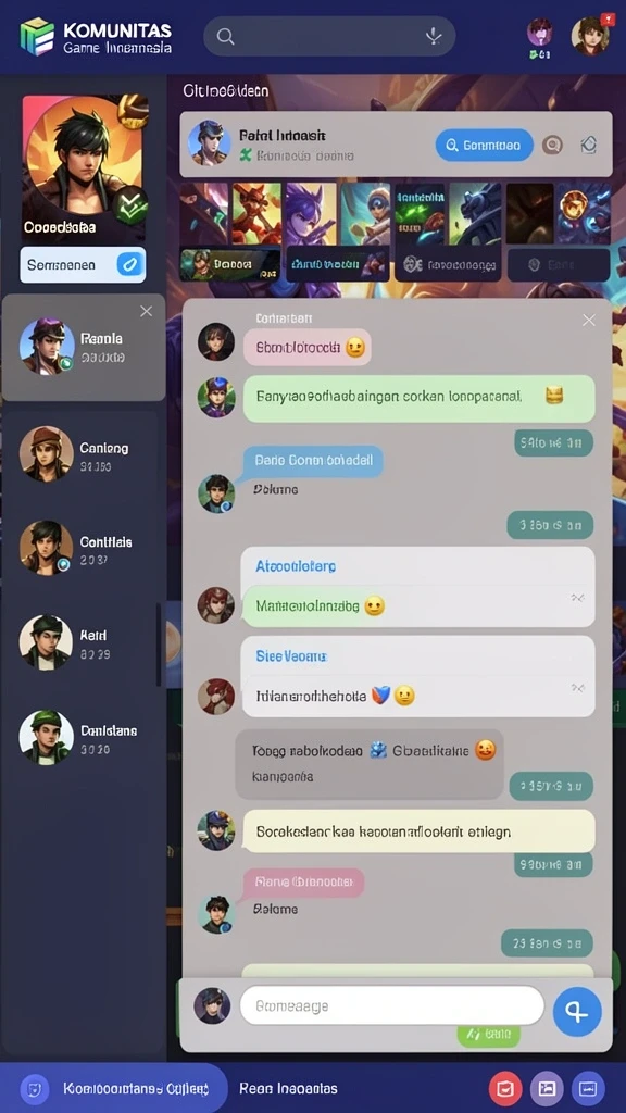 Tampilan utama aplikasi AKUNJP dengan navigasi yang sederhana.