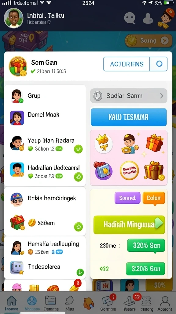 Karakter-karakter unik dengan berbagai kemampuan.