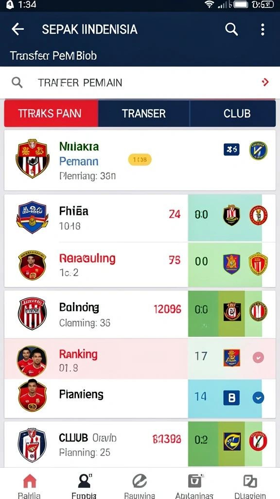 Screenshot menampilkan variasi permainan meja yang menarik.