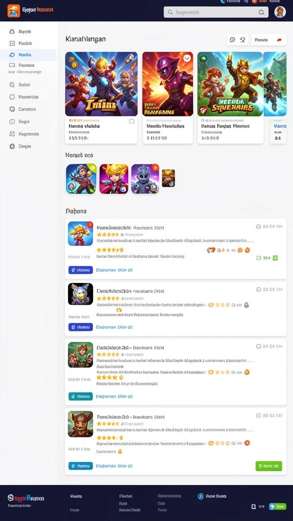 Screenshot menampilkan antarmuka utama yang menarik.
