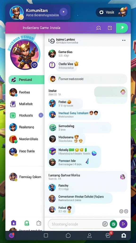 Screenshot menampilkan berbagai karakter yang dapat dipilih.