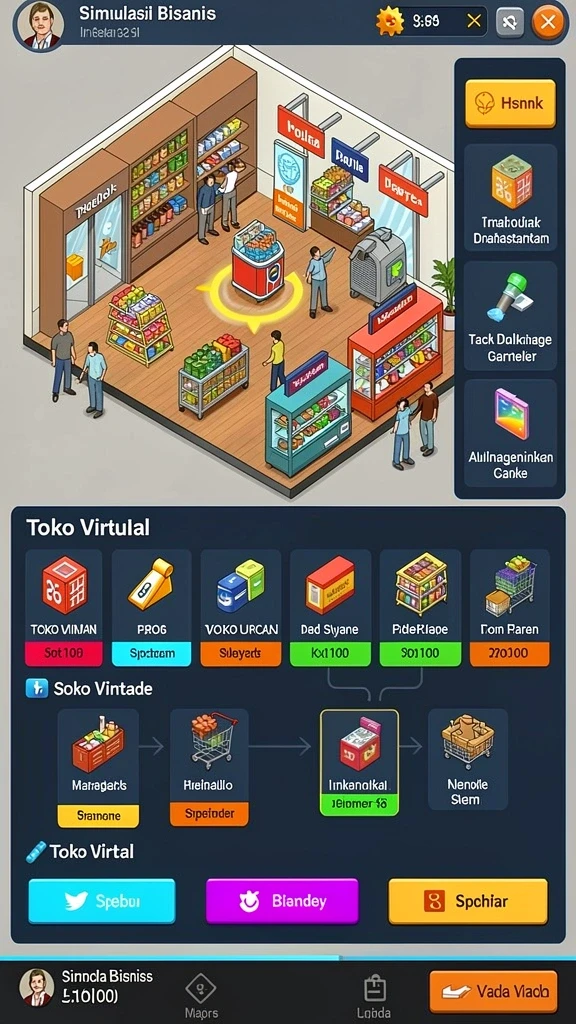 Fitur multiplayer yang memungkinkan bermain dengan teman.