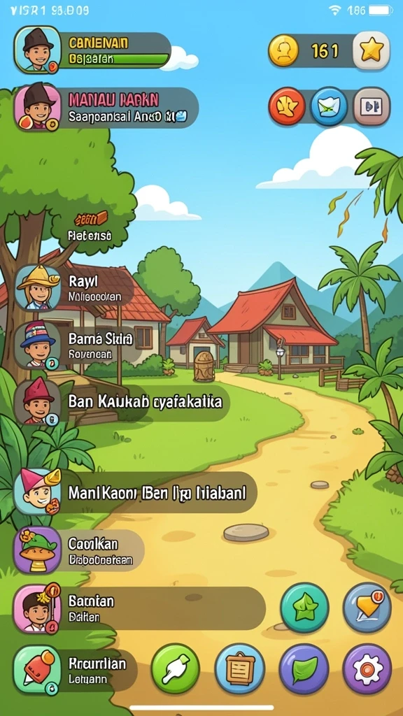 Antarmuka aplikasi yang user-friendly.