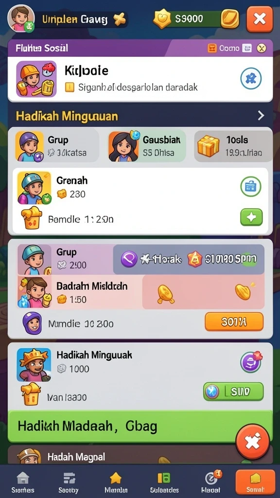 Pengalaman bermain yang seru dengan level yang bervariasi.