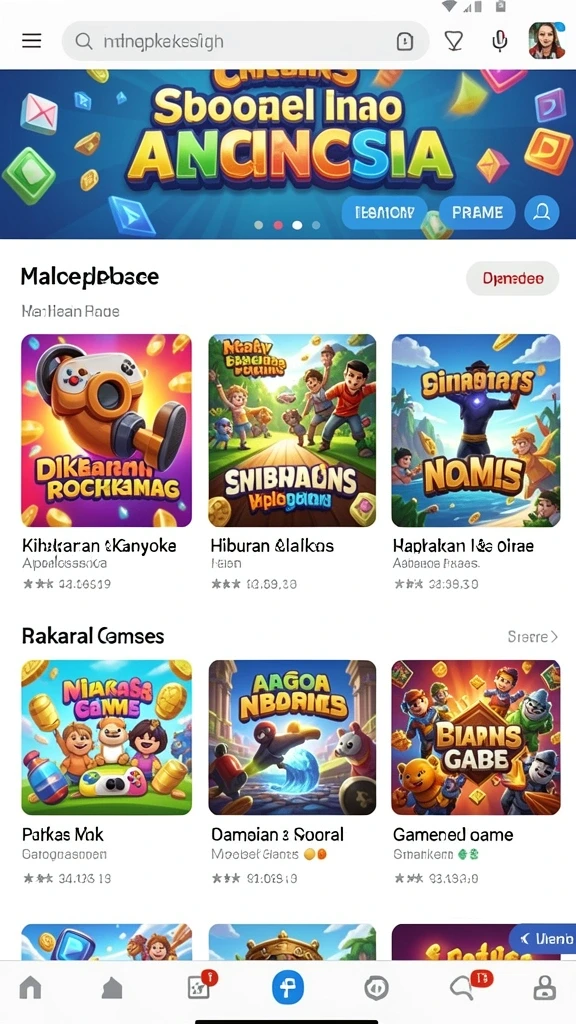 Tampilan antarmuka pengguna yang menarik.