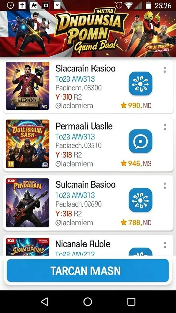 Tampilan antarmuka yang menarik dan mudah digunakan.