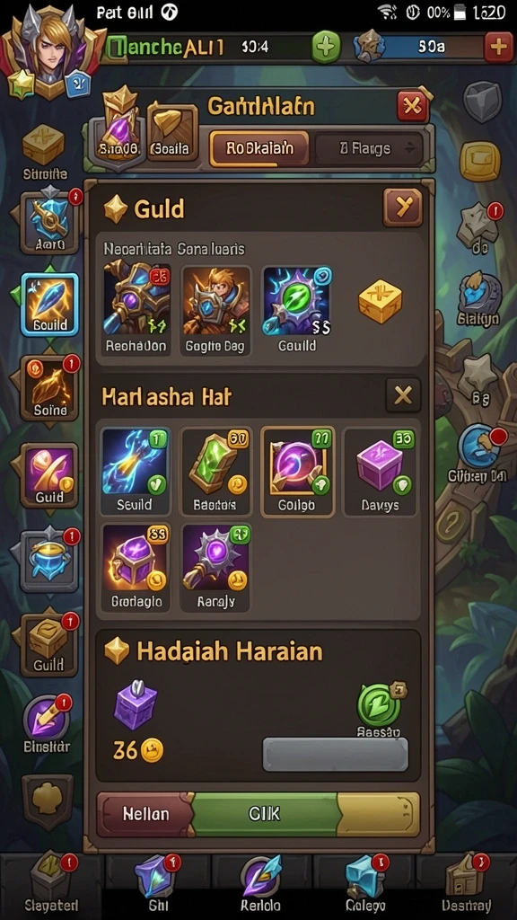 Pemandangan indah dari salah satu level dalam game.