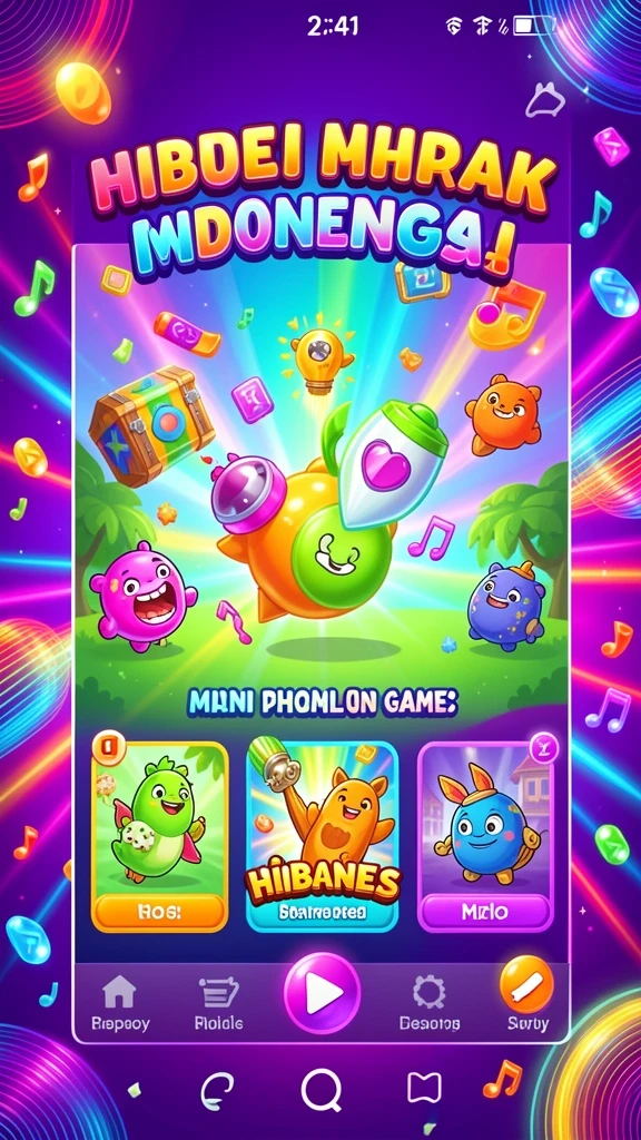 Screenshot menampilkan permainan slot dengan tema menarik.