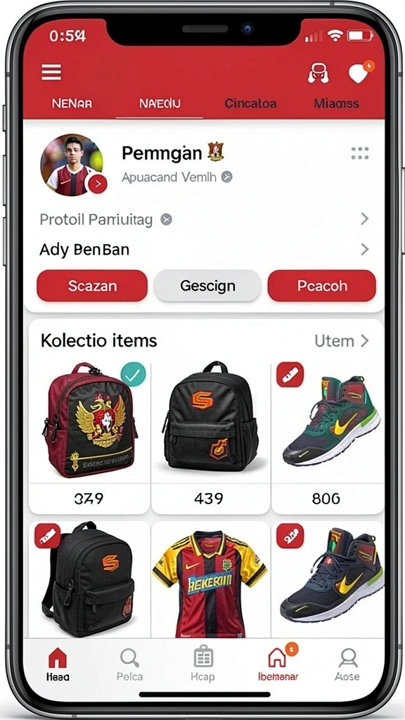 Tampilan awal game yang menarik dan intuitif.