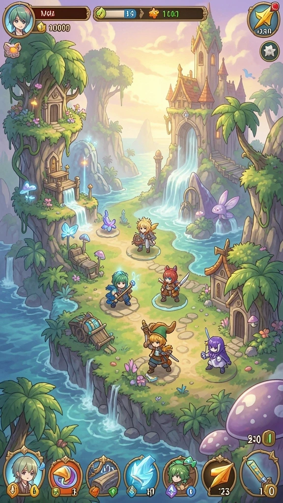 Desain karakter yang menawan dan unik dalam game.