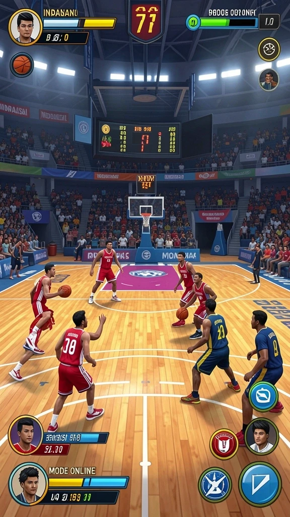 Tampilan awal game yang menarik dan informatif.