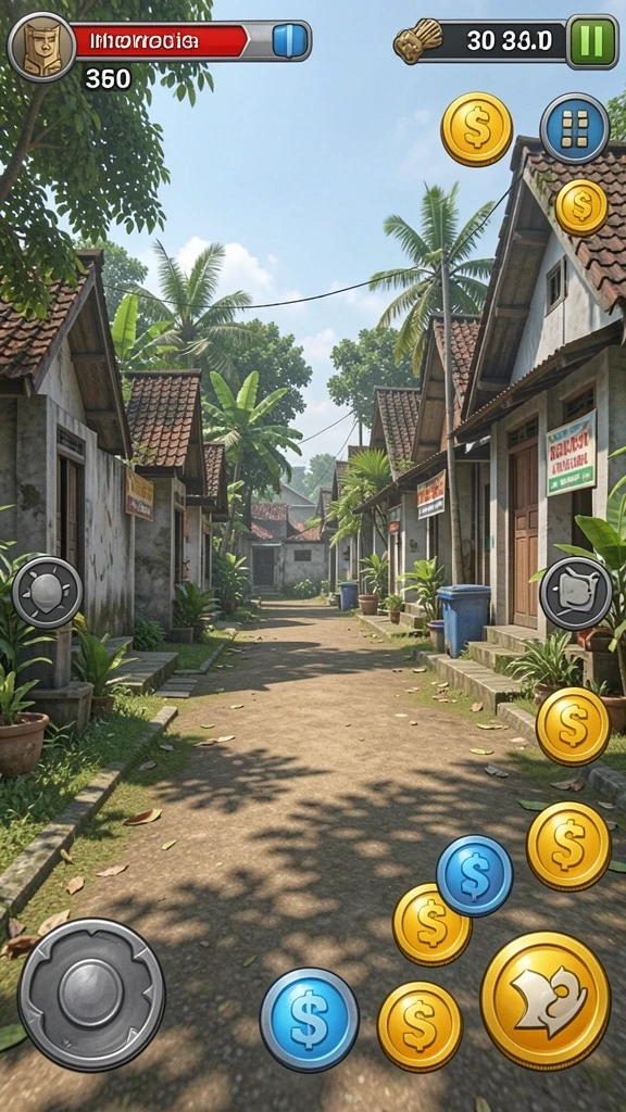 Sistem upgrade dengan peningkatan karakter yang jelas.