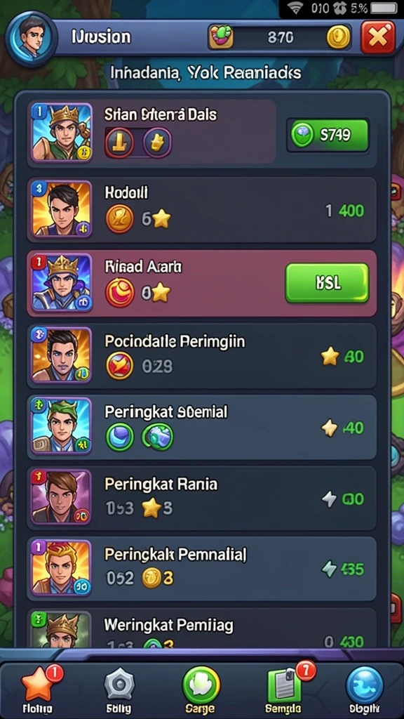 Tampilan antarmuka yang user-friendly.