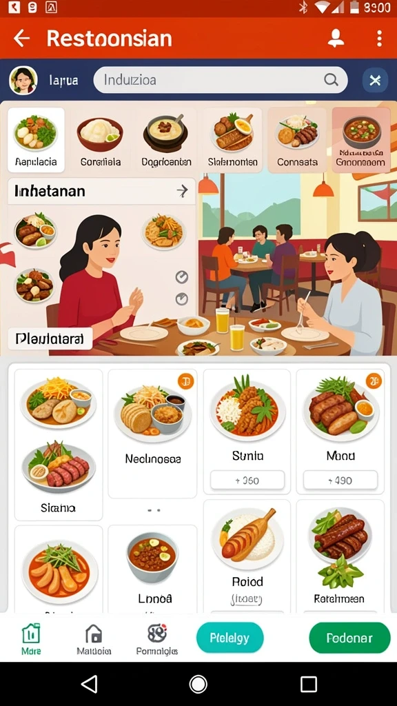 Tampilan grafik yang colorful dan penuh energi.