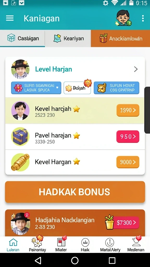 Tampilan antarmuka yang intuitif dan menarik.