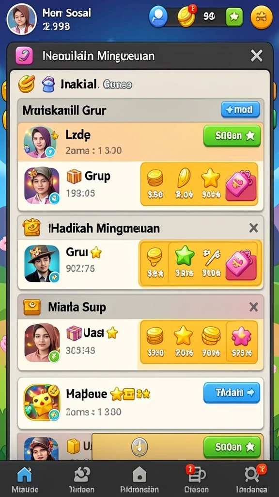 Fitur multiplayer yang memungkinkan kompetisi antar pemain.