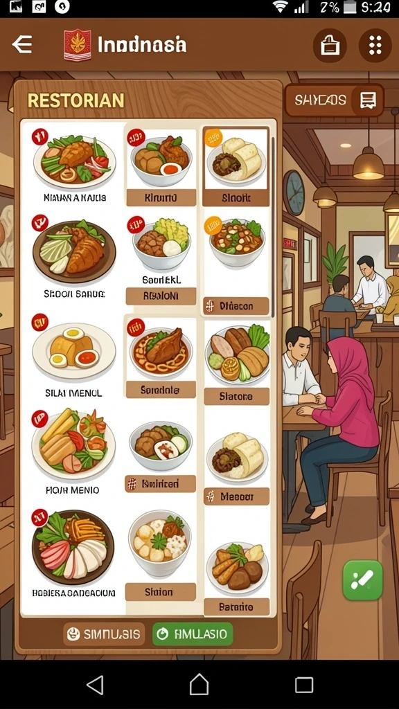 Karakter kustomizable yang unik dan menarik.