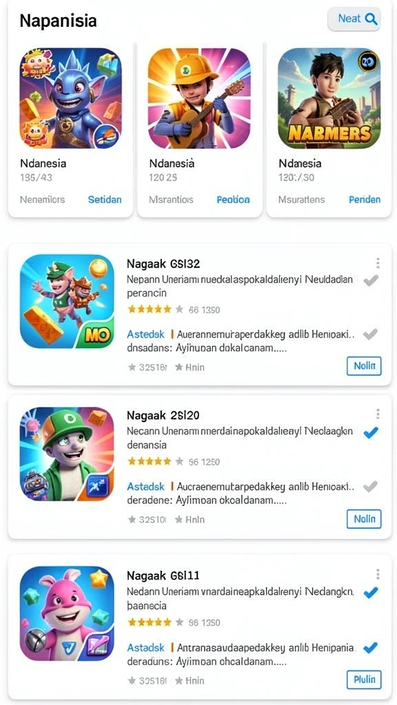 Pengaturan permainan yang menarik dan menantang dengan berbagai level.