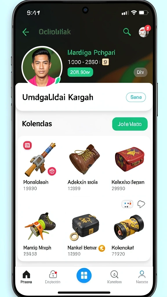 Sistem reward yang memotivasi untuk terus bermain.